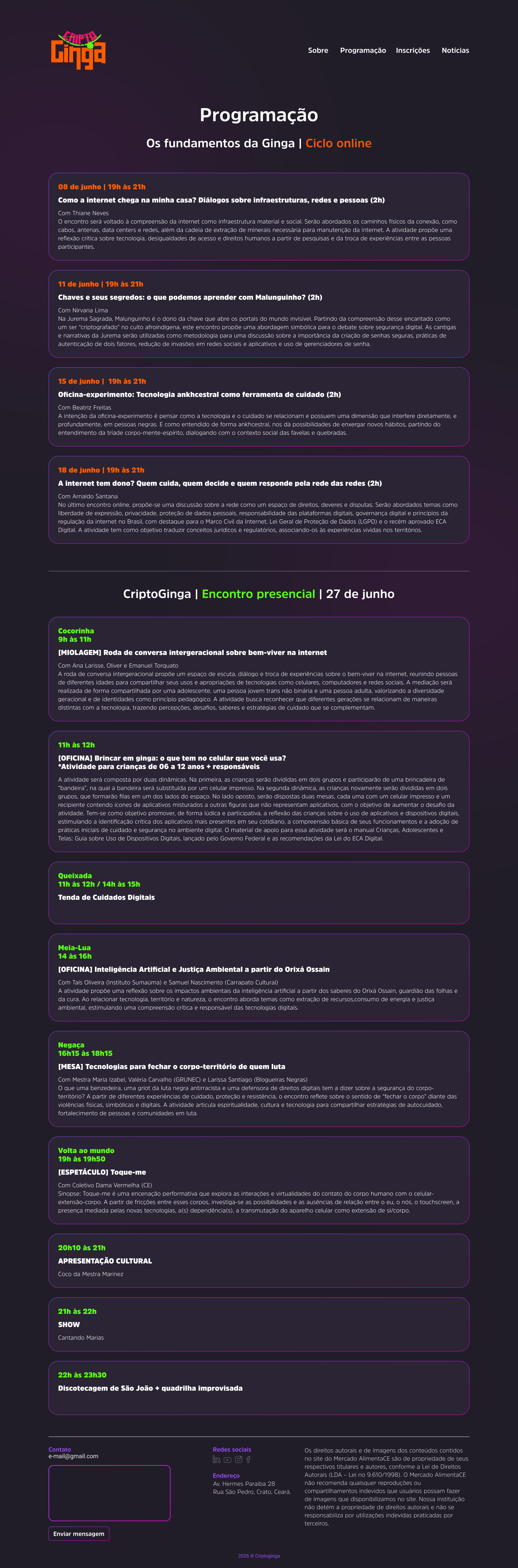 Como a internet chega na minha casa? Diálogos sobre infraestruturas, redes e pessoas (2h)